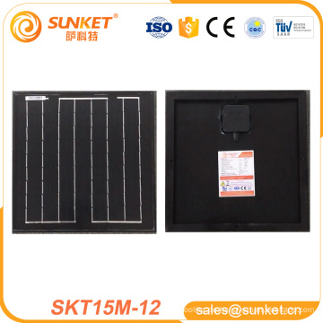 best price12v 15 watt mono solarpanel 12 v 15 watt solar panel 12 v 15 watt solar panel mit tuv ce iso zertifikate mit CE TÜV